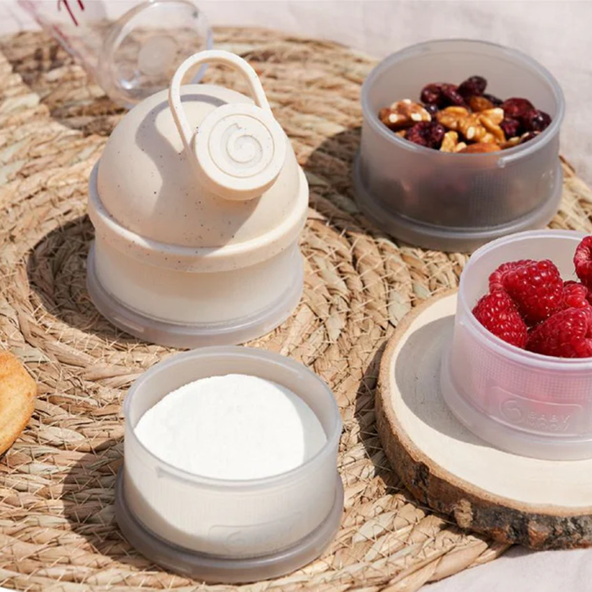 Boîte doseuse de lait Babydose mineral beige - Beige (Babymoov) - Image 1