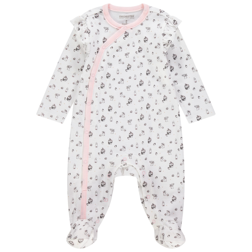 Lot de 2 dors-bien en coton motif lapins 