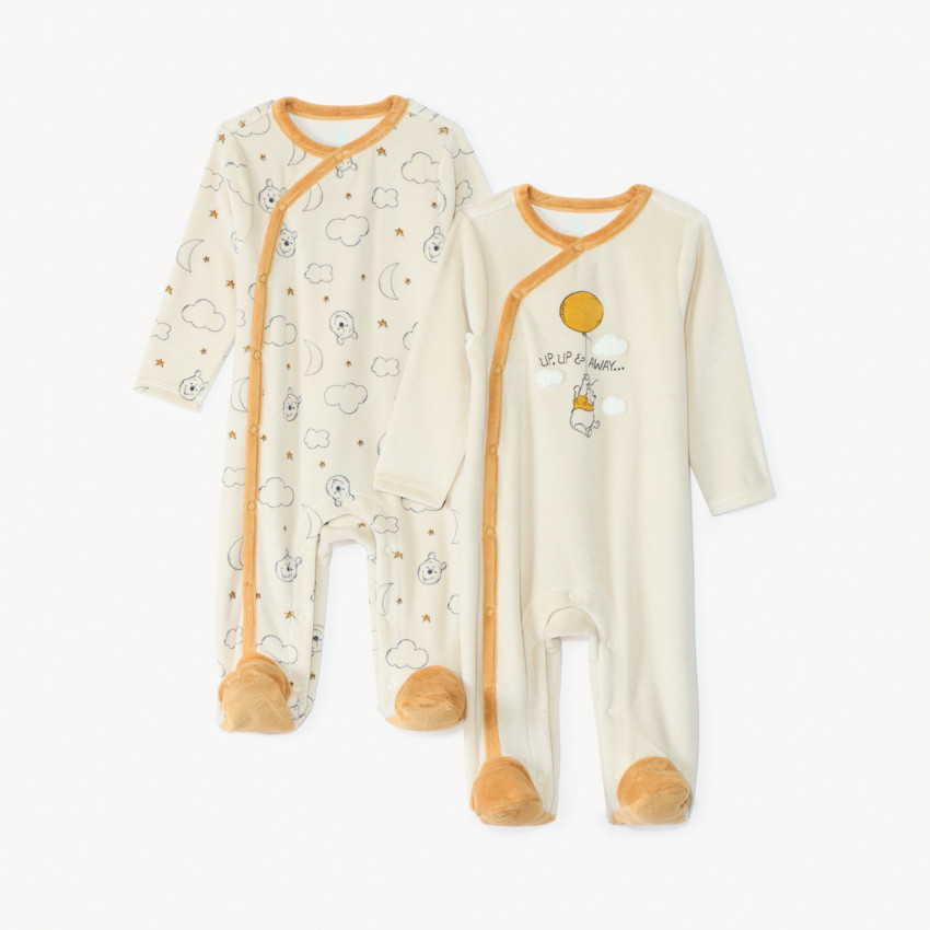 Lot de 2 dors-bien Winnie l&#39;Ourson Disney pour bébé garçon avec ouvertures différentes selon l&#39;âge