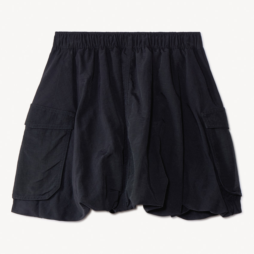 Jupe en toile parachute unie pour fille 