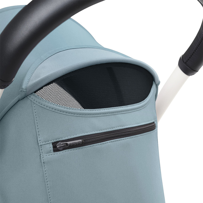 Poussette Stokke® YOYO³ à partir de 6 mois - cadre blanc/aqua 