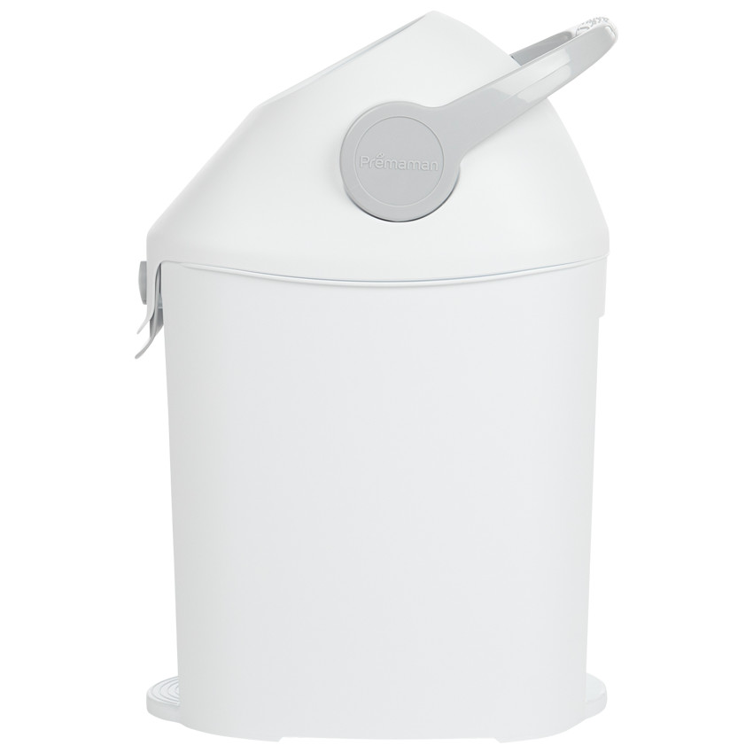 Poubelle à couches Diaperoo Blanc - Blanc (Prémaman) - Image 3