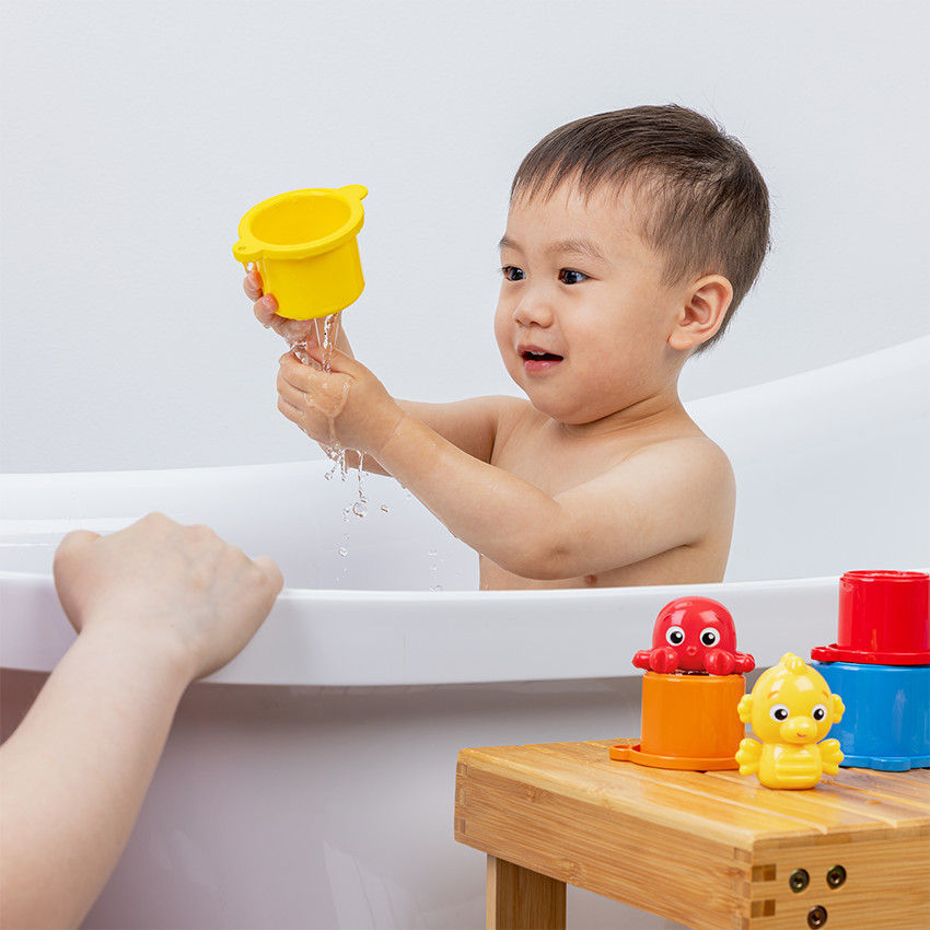 Coffret de 11 jouets de bain multicolores Océan 