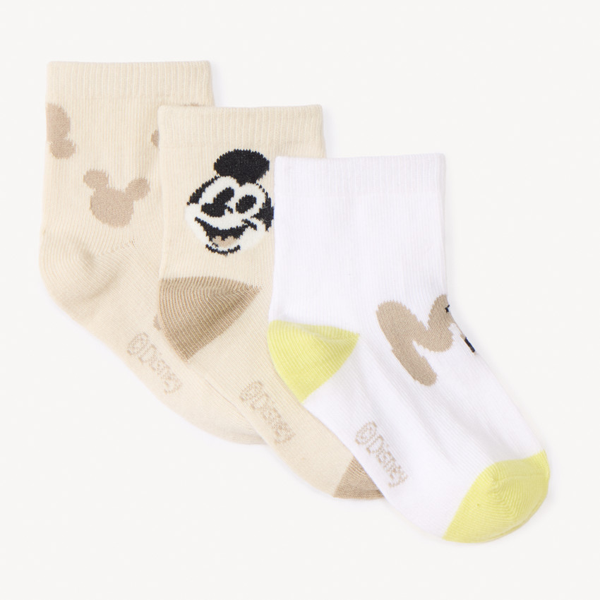 Lot de 3 chaussettes normales Mickey Mouse Disney pour garçon