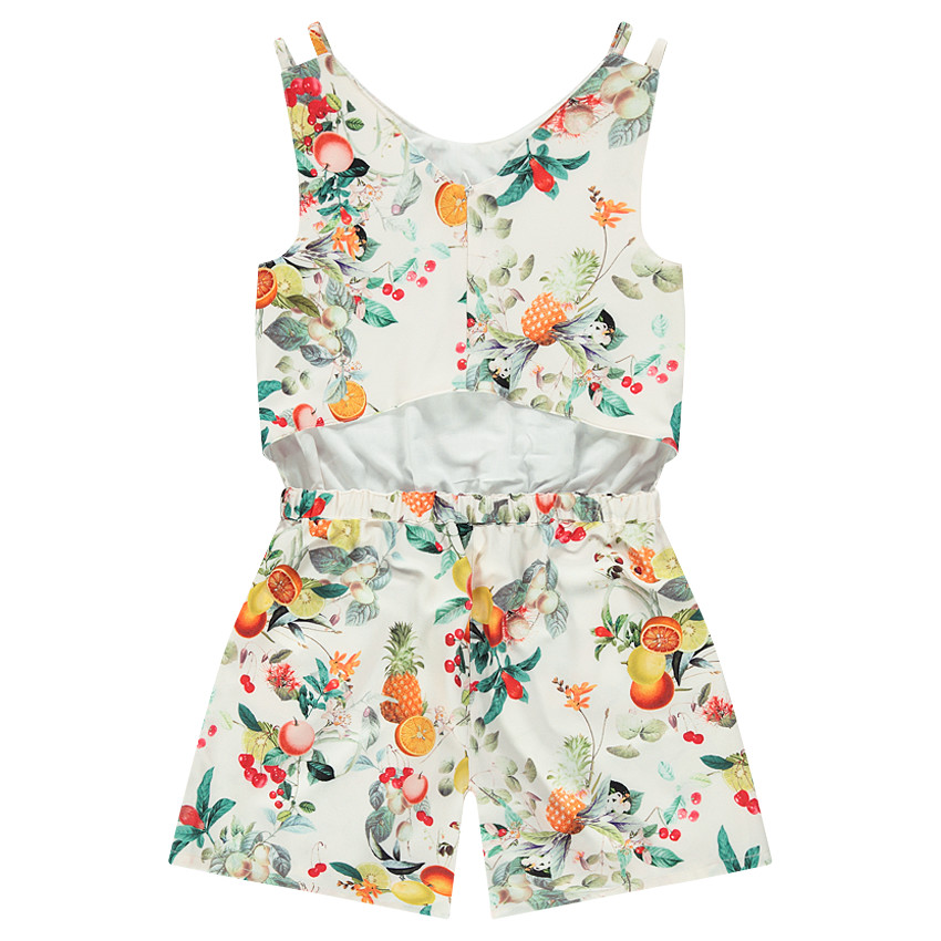 Junior - Combi-short imprimé fruits avec découpe au dos 