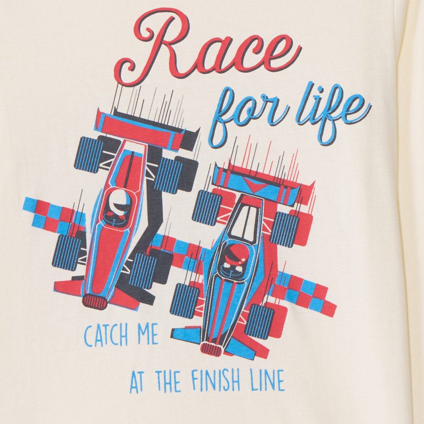 T-shirt manches longues printé pour garçon 