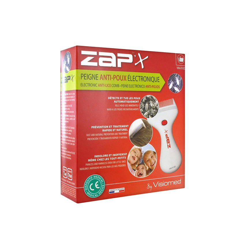 Peine anti-poux électronique Zap’x