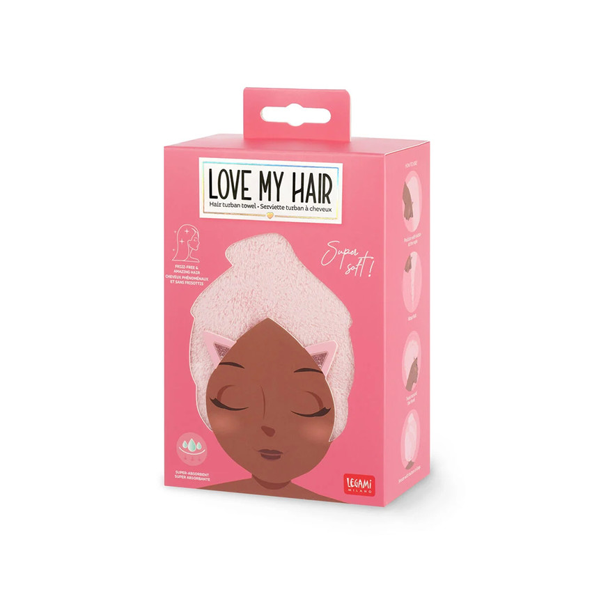 Serviettes pour cheveux Kitty Love my hair 