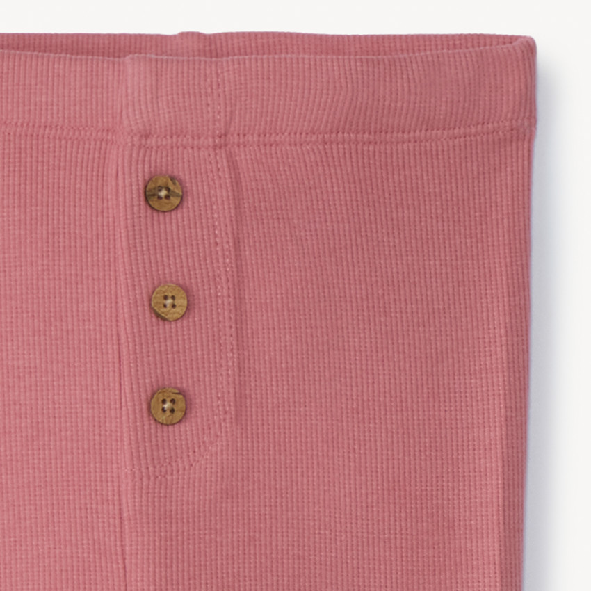 Caleçon effet côtelé à boutons pour bébé fille 