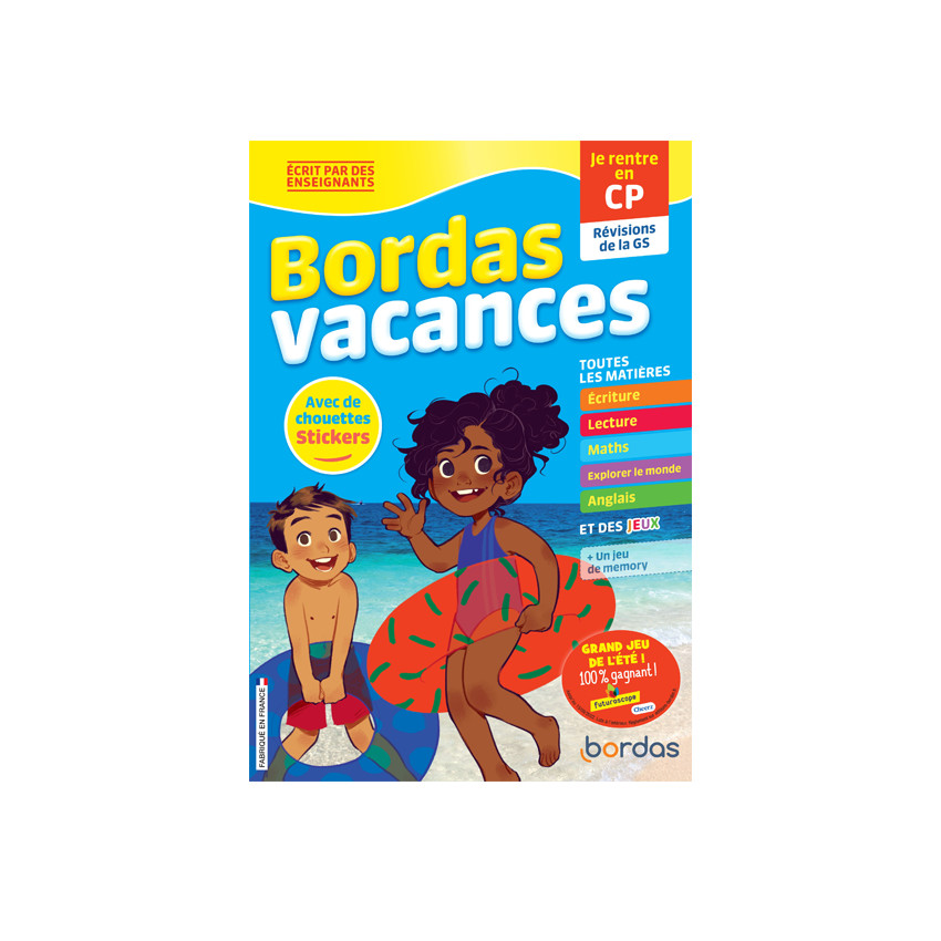 Cahier de vacances - Je rentre en CP 