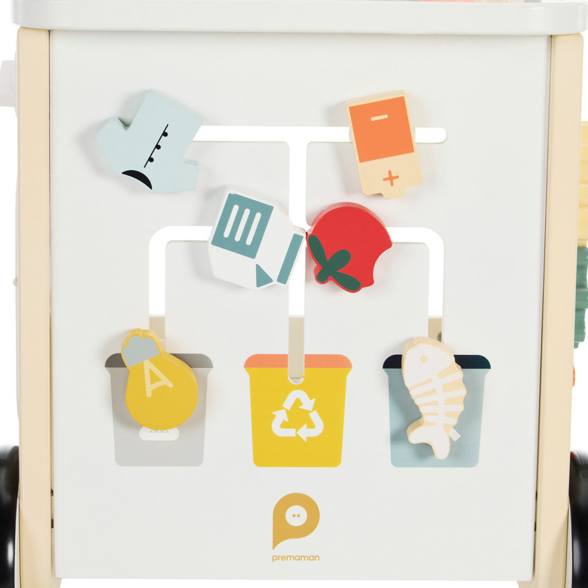 Chariot de marche en bois Cuisiner & Recycler 