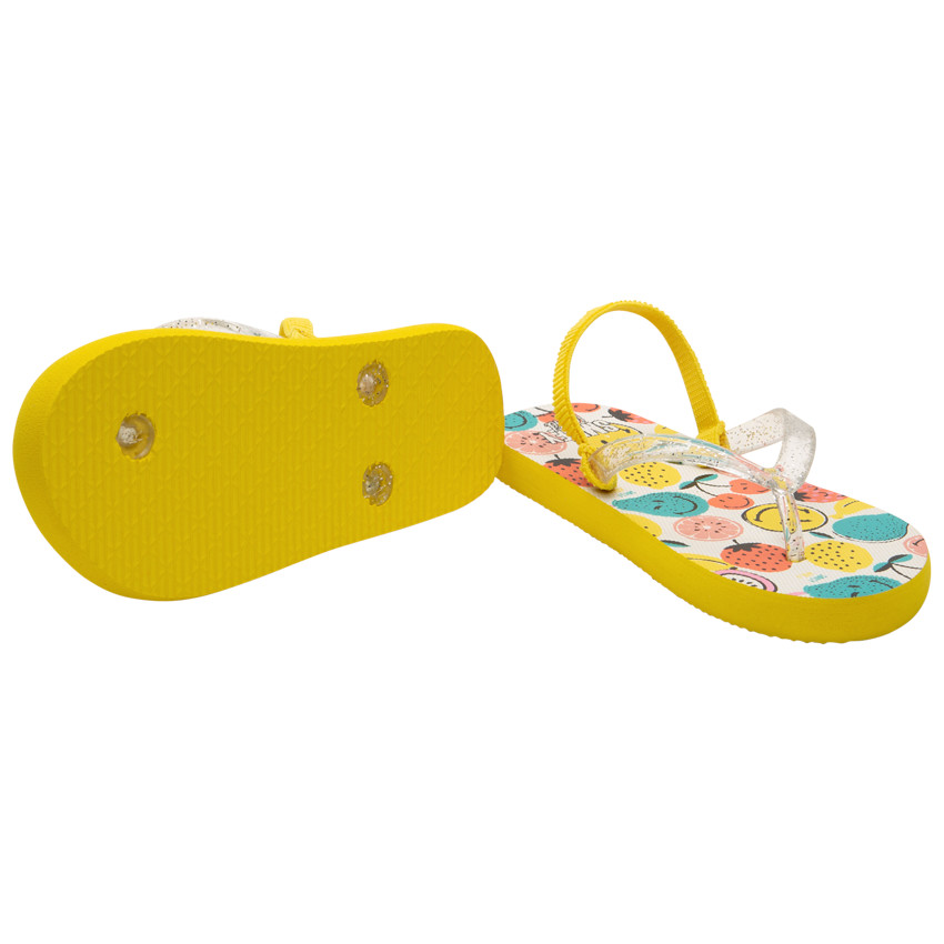 Tongs à bride pailletée print SmileyWorld 