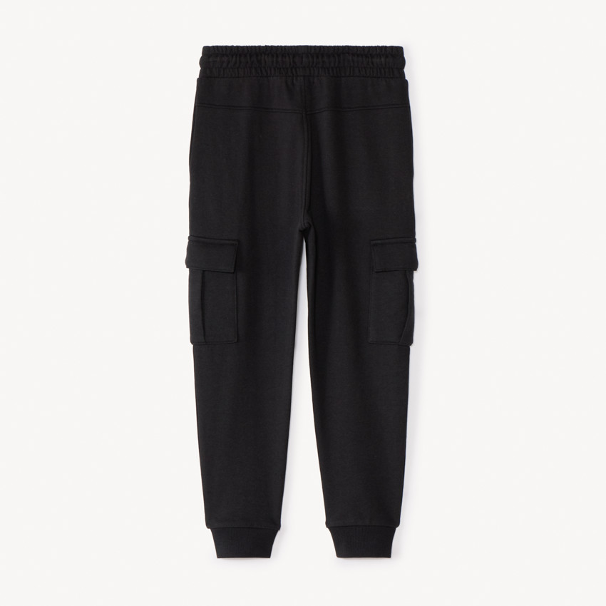 Jogging molleton uni à poche cargo pour garçon 