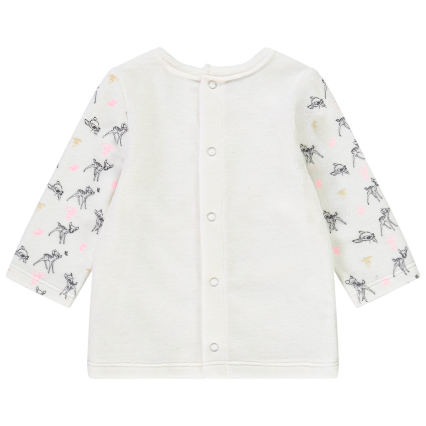 Pyjama 2 pièces en velours imprimé Bambi Disney pour bébé fille 