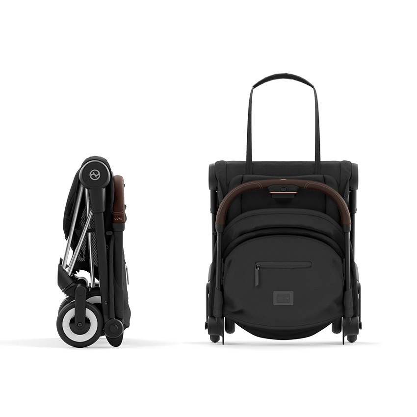 Poussette ultra-compacte Coya chrome/sepia black - Noir (Cybex) - Image 7