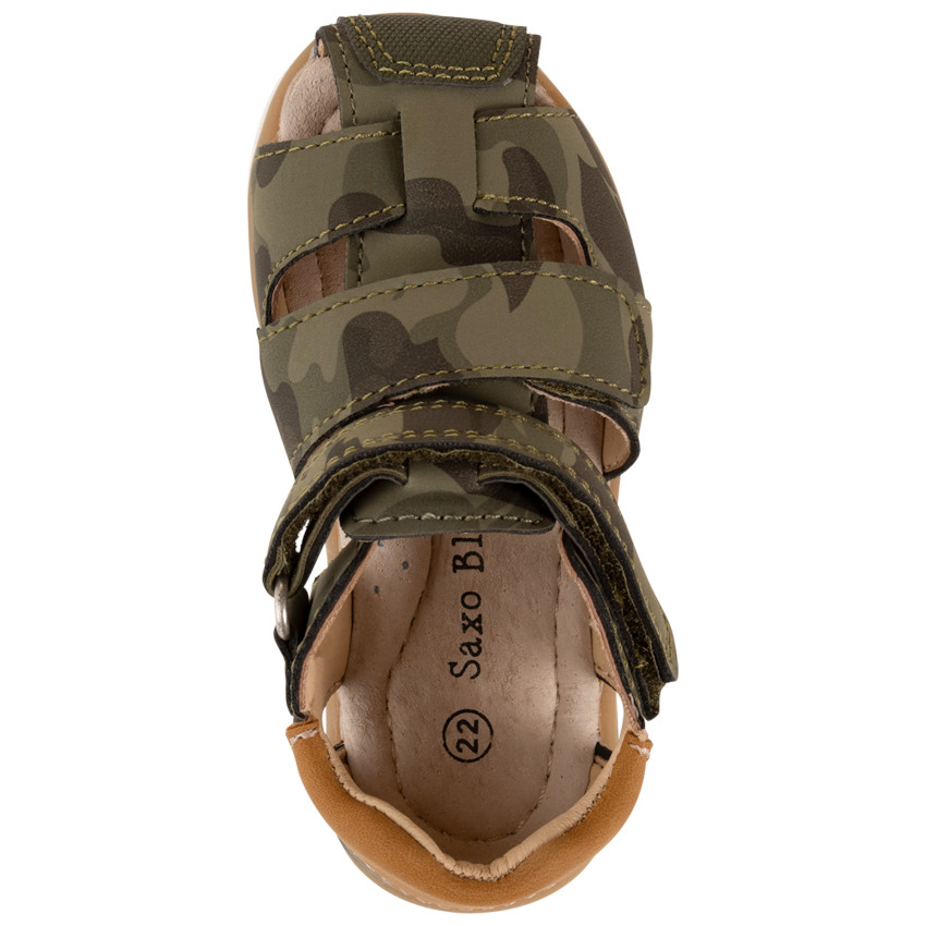 Sandales fermées et scratchées imprimé camouflage pour bébé garçon 