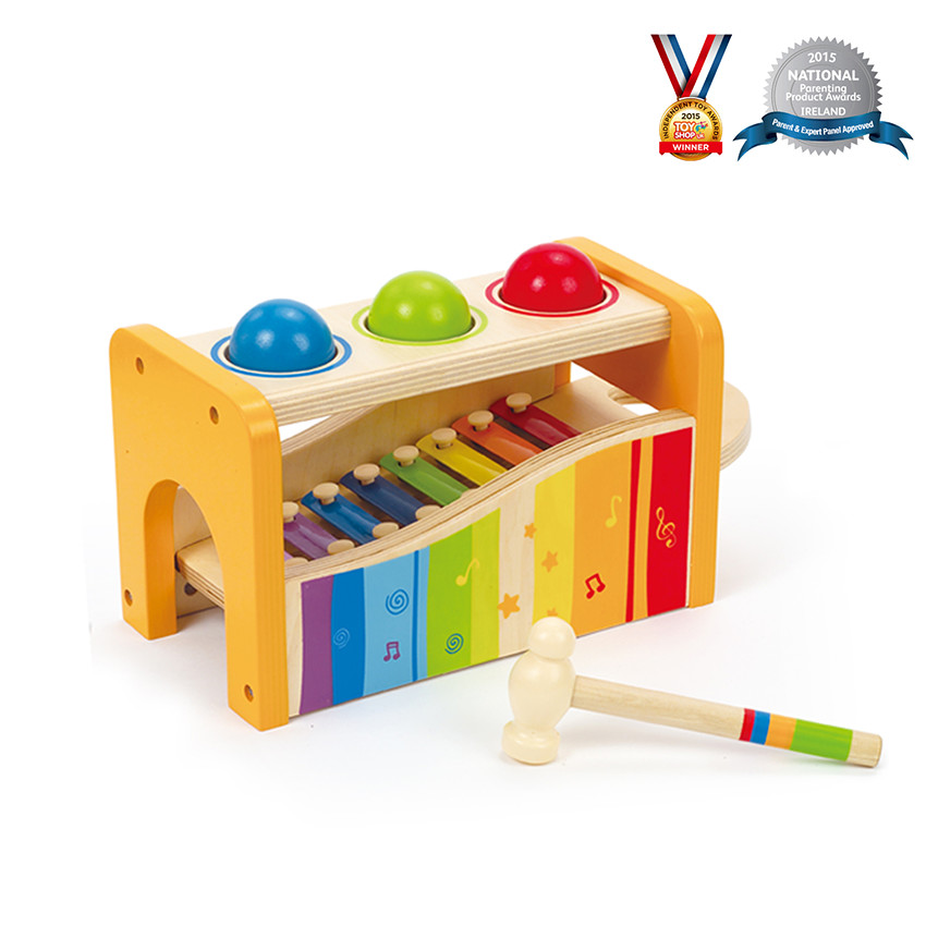 Jeux de musique - Banc à marteler avec xylophone 