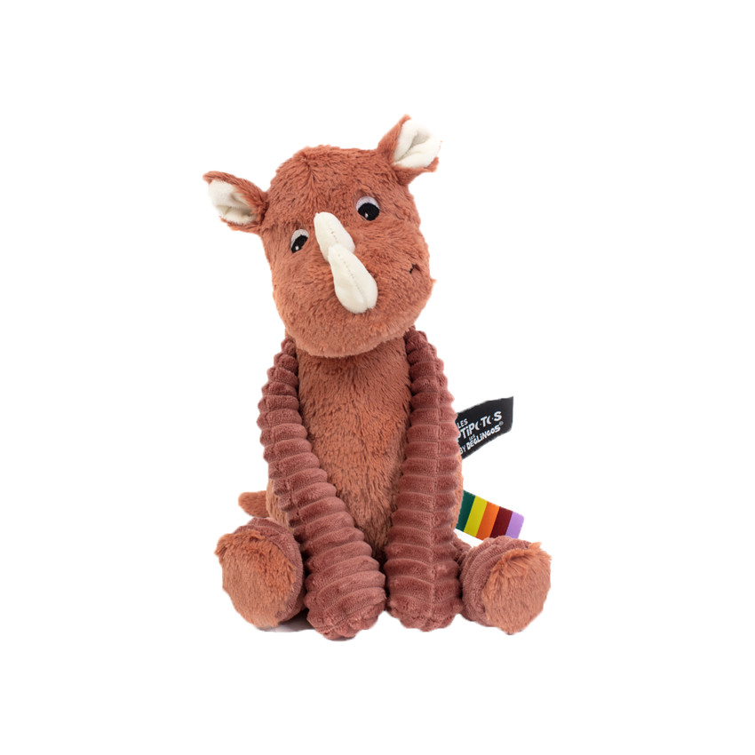 Peluche Ptipotos - Le rhinocéros Terracotta 