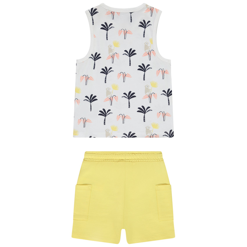 Ensemble 2 pièces avec débardeur imprimé pour bébé garçon 