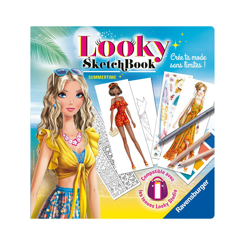 Coloriage Looky Sketch Book Summertime 