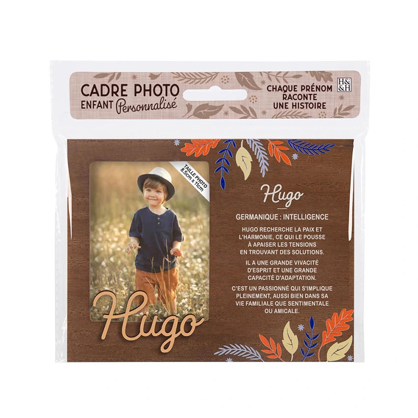 Cadre photo personnalisé 18,5 x 14,5 cm Hugo