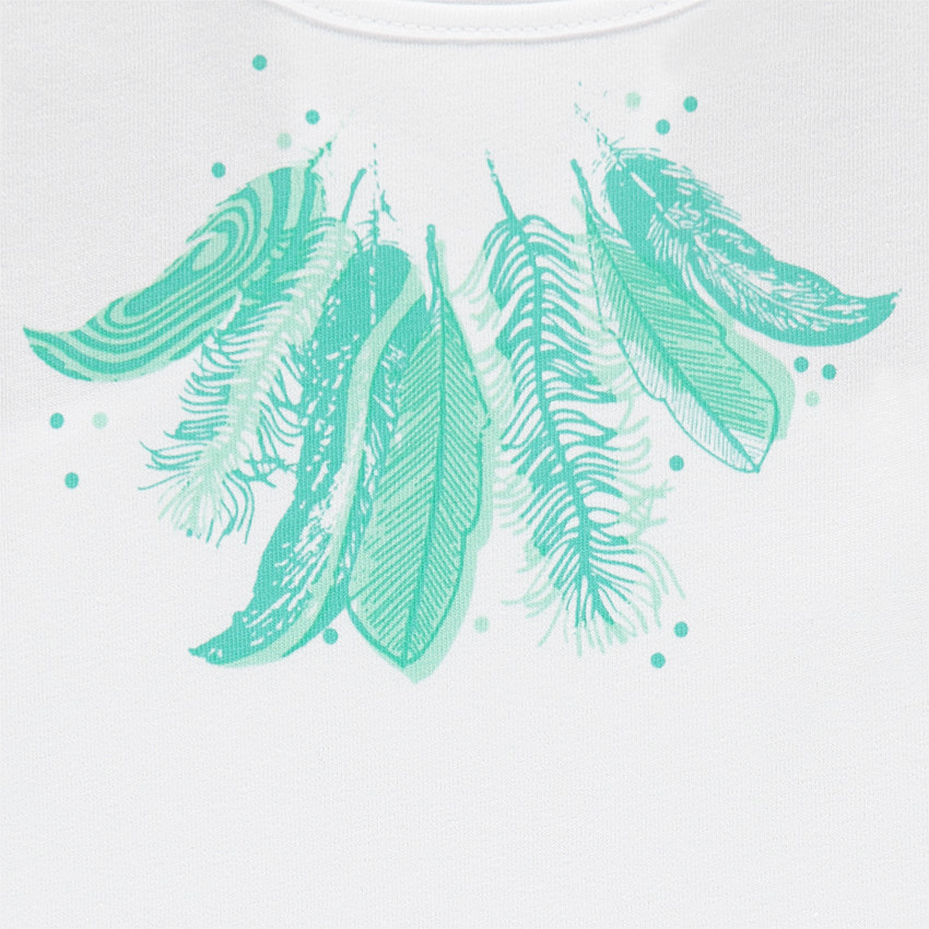 Pyjama court print plumes Main Pyjama court print plumes