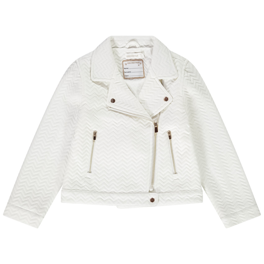 Perfecto en molleton jacquard doublé sherpa pour fille