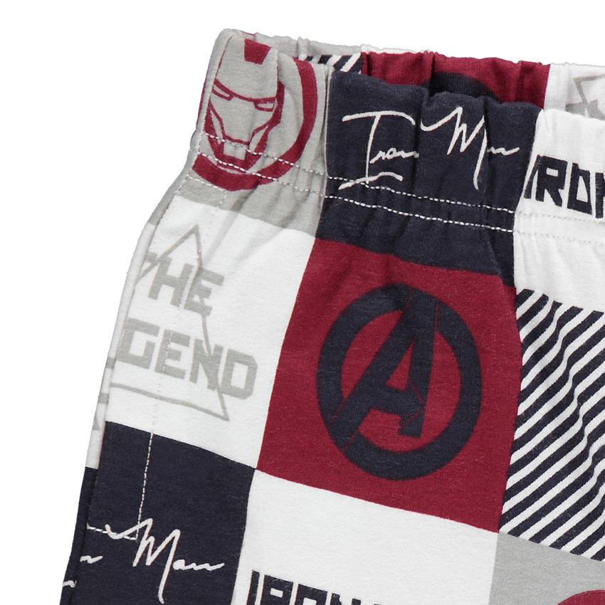 Junior - Pyjama avec tee-shirt manches courtes Marvel print Iron Man 