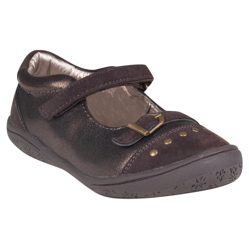 Babies coloris mordoré avec boucle et rivets 