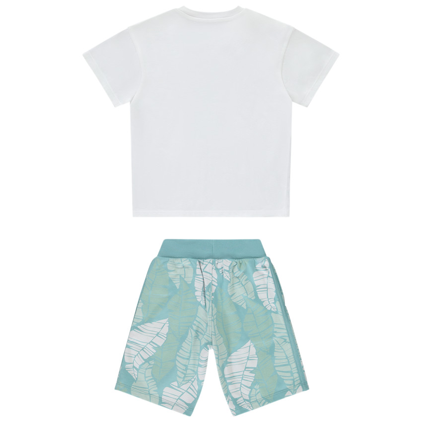 Ensemble 2 pièces motifs palmiers pour garçon 