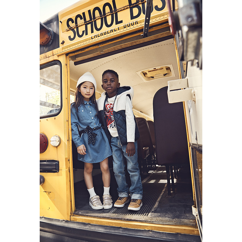 Robe chemise avec ceinture étoilée pour fille 