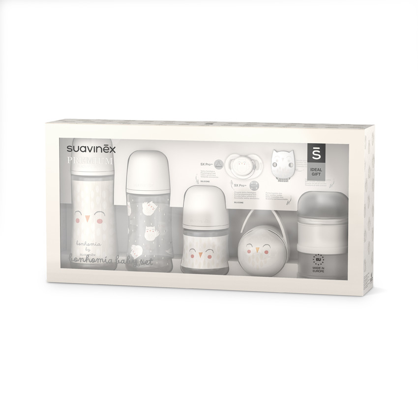 Coffret Welcome baby set - Bonhomia Gris 