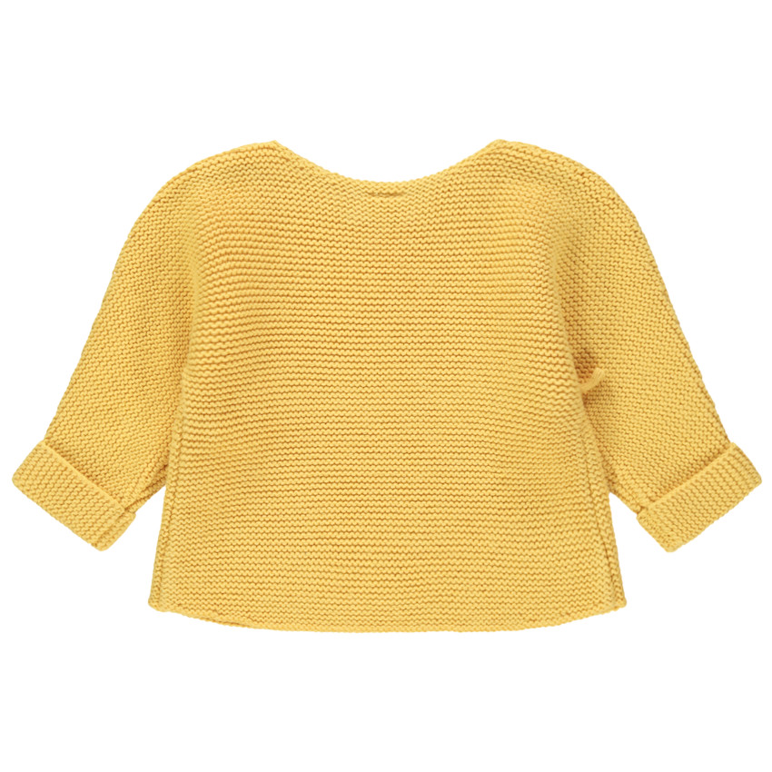 Gilet en tricot uni coton pour bébé garçon 