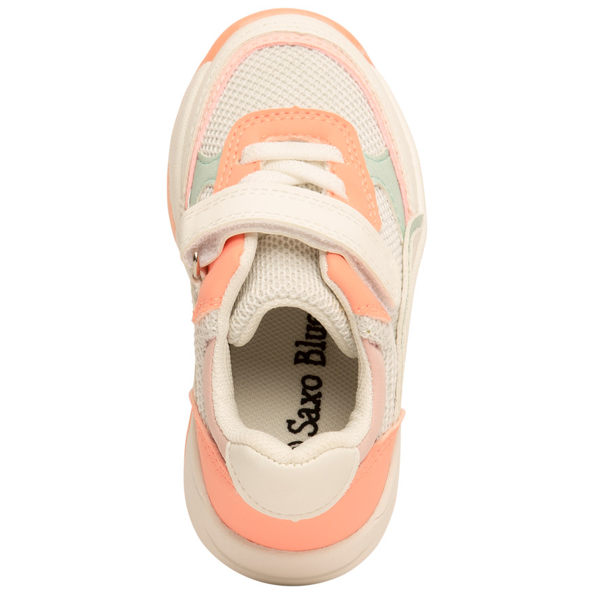 Baskets de sport avec empiècements et mesh pour bébé fille 