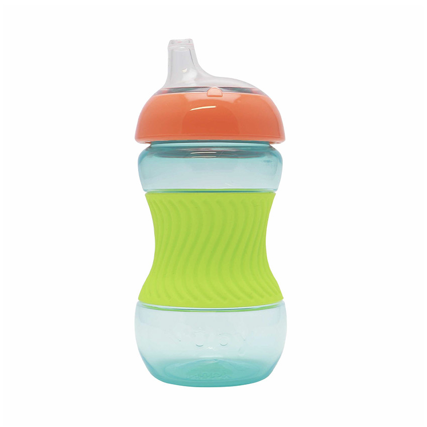 Mini tasse d'apprentissage avec grip en silicone 180 ml aqua 