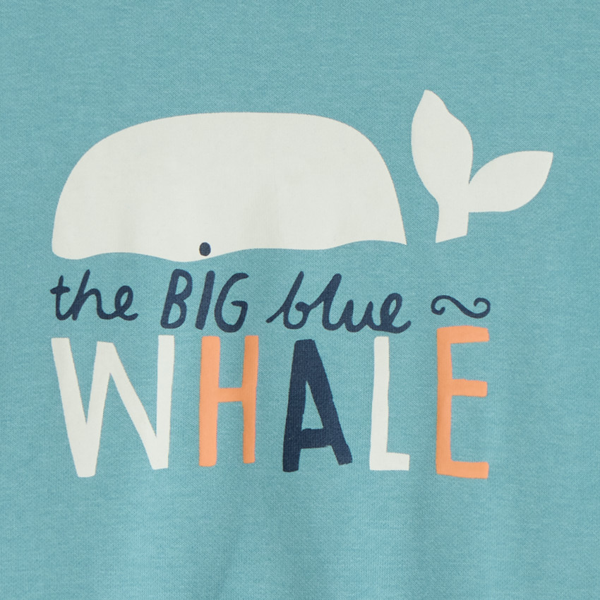 Sweat molleton oversize printé pour bébé garçon 