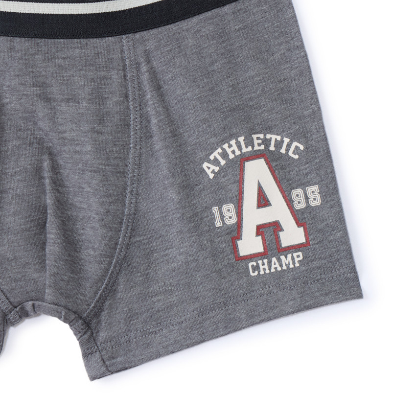 Lot de 5 boxers rayés et unis pour garçon 