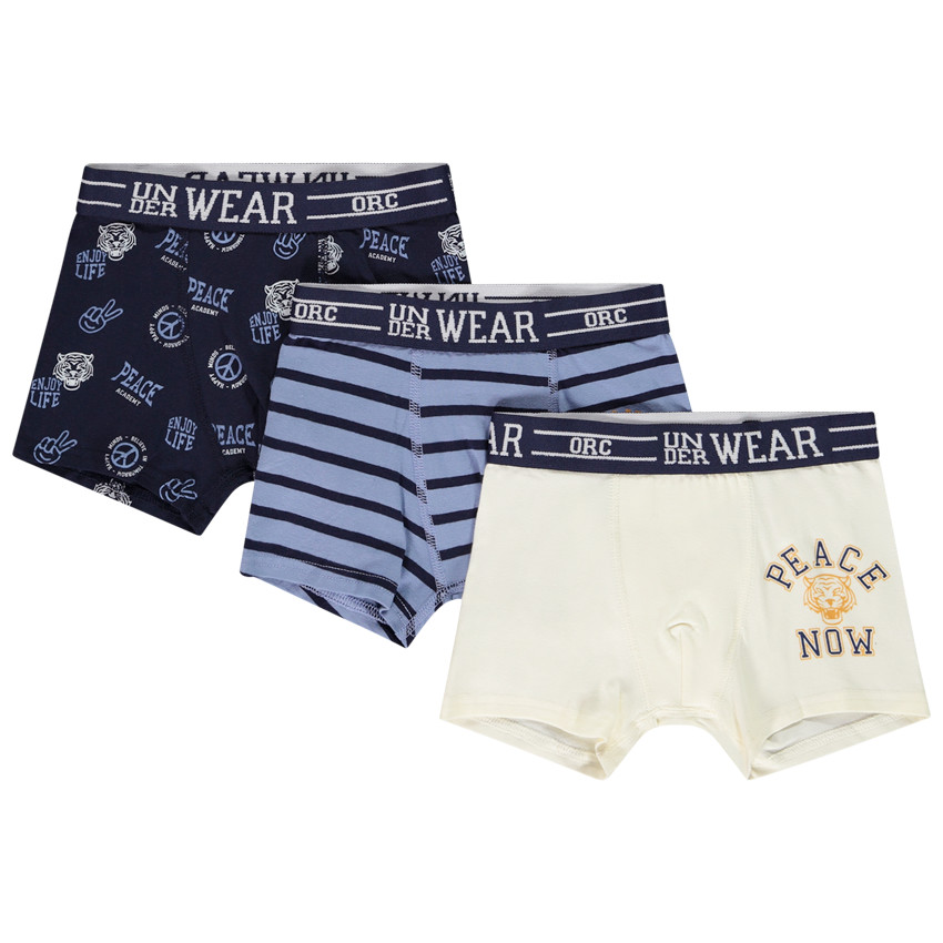 Lot de 3 boxers fantaisie pour garçon 