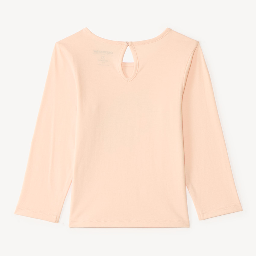 T-shirt manches longues print fantaisie pour bébé fille 
