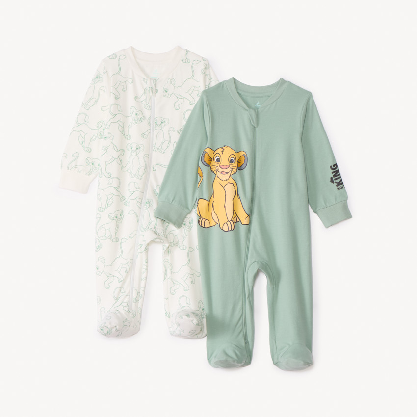 Lot de 2 dors-bien jersey Le Roi Lion Disney pour bébé garçon