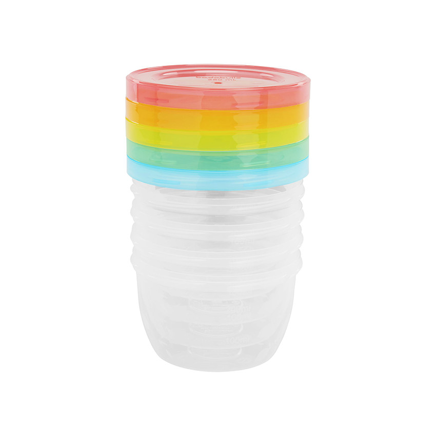 Lot de 5 pots de conservation BadaBowls - 250ml 
