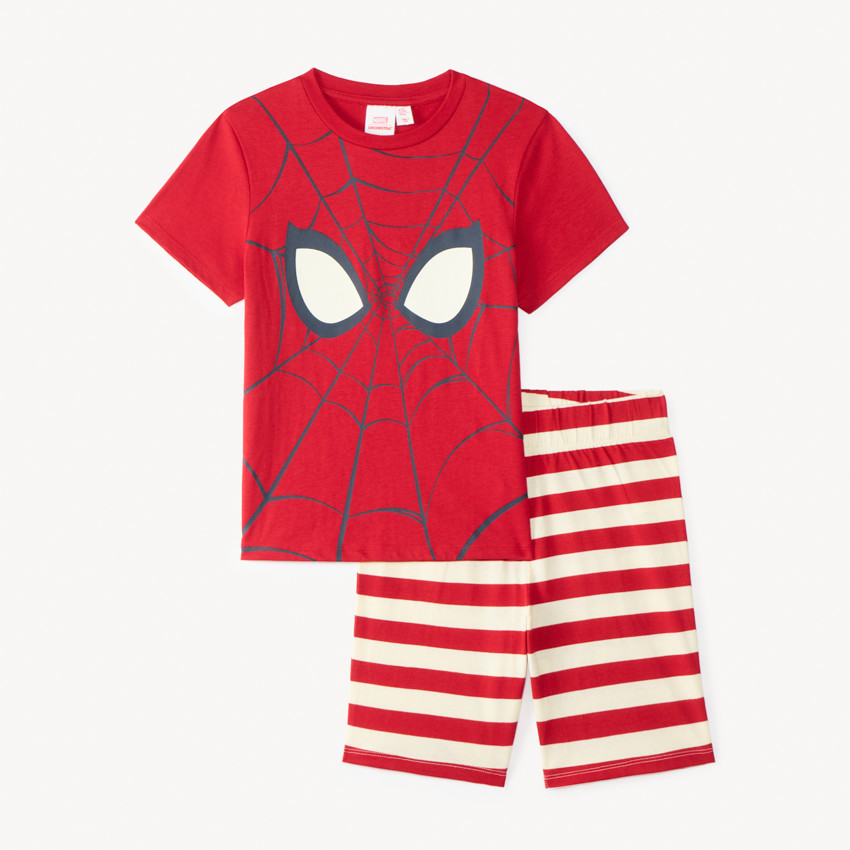 Set de pyjamas 2 pièces court Spiderman Marvel pour garçon