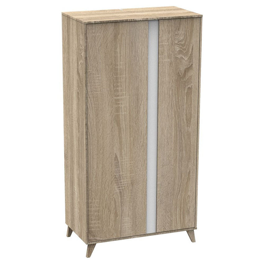 Armoire nova 2 portes - Blanc Lin  