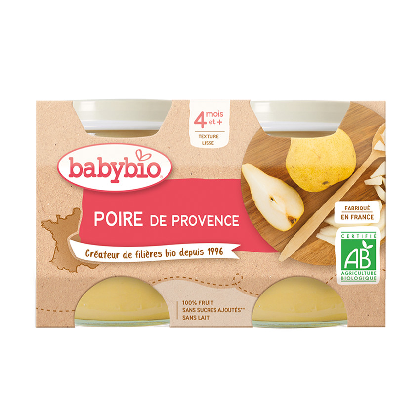 Petit pot poire de Provence bio - 2x130g 