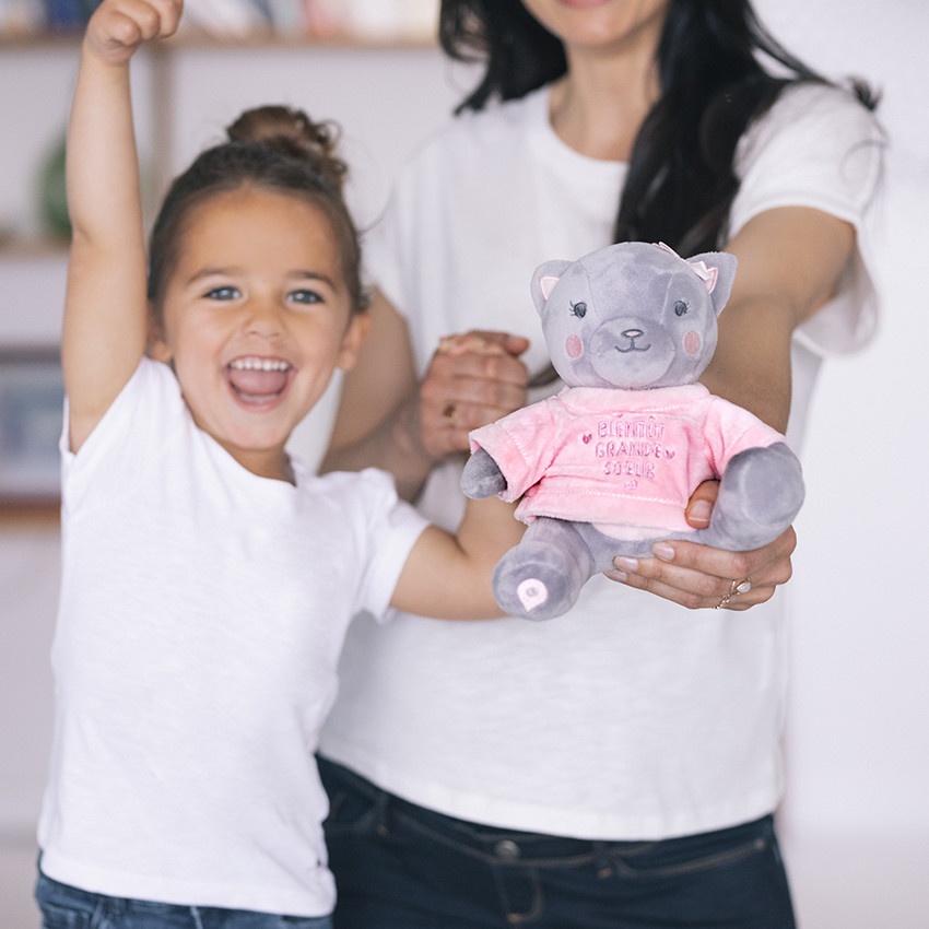 T-shirt d'habillage nounours "Tu vas être marraine" 