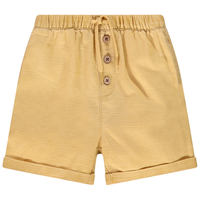 Bermuda en coton uni pour bébé garçon
