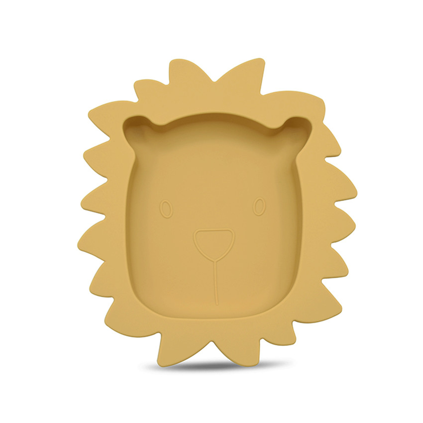 Tryco - Assiette en silicone lion Honey Gold - Jaune