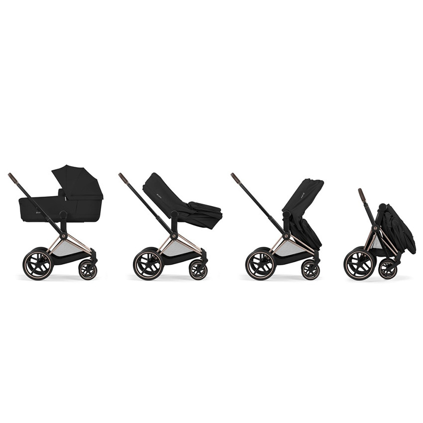 Poussette Duo Priam 2026 Rose Gold-Sepia Black 