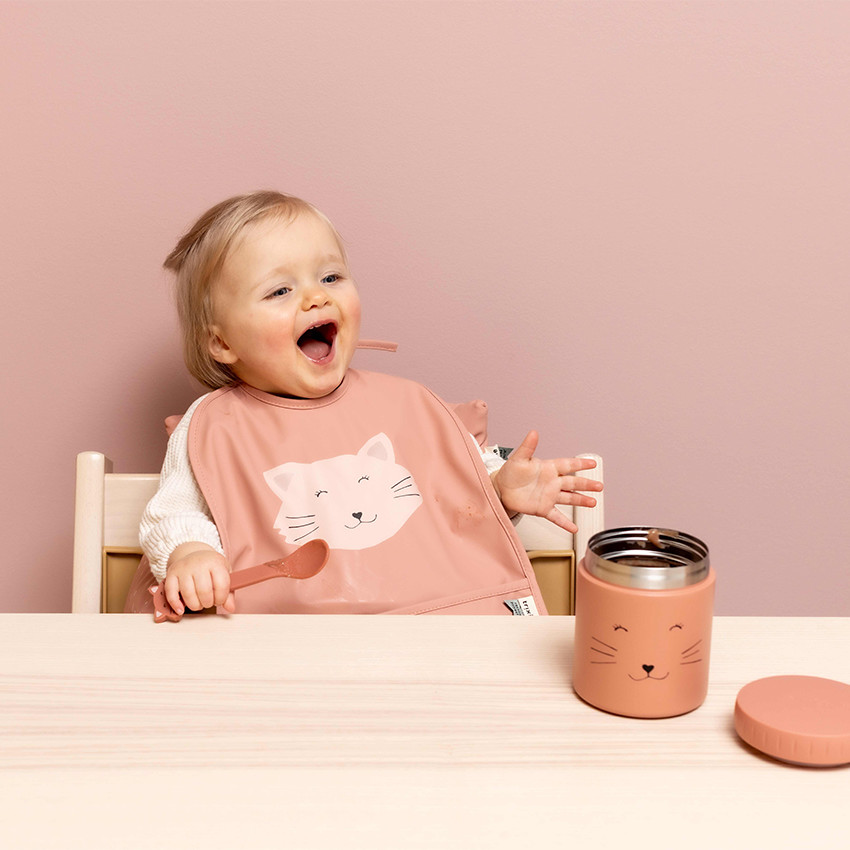 Lot de 2 cuillères en silicone Mrs. Cat rose 