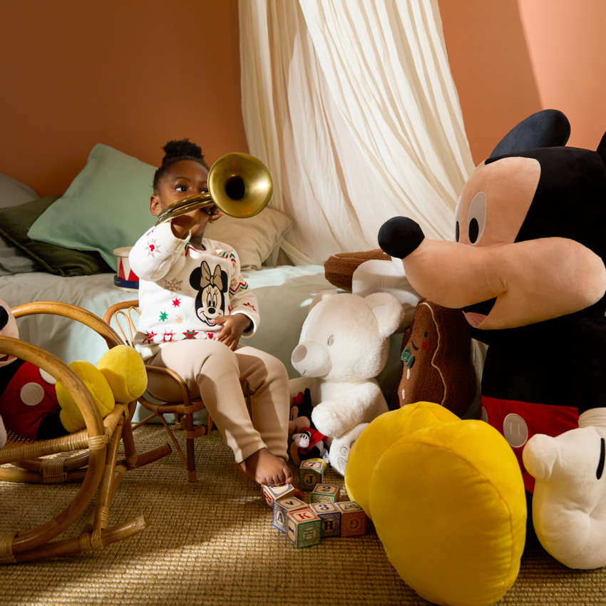 Pull de Noël Minnie Disney en tricot pour bébé fille 